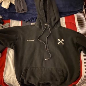 MENS OFF WHITE HOODIE